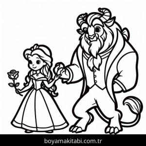 Güzel ve Çirkin boyama sayfası – boyama etkinliği, çocuk aktivitesi