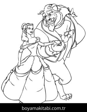 Güzel ve Çirkin boyama sayfası – keyifli zaman, renkli çizimler