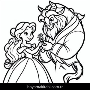 Güzel ve Çirkin boyama sayfası – ücretsiz yazdır, boyama etkinliği