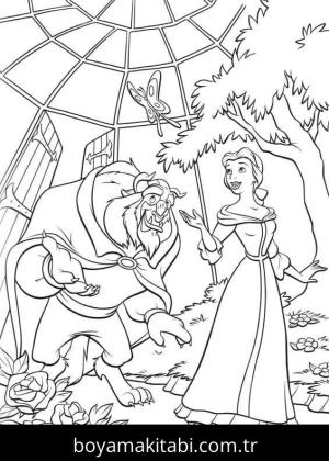 Güzel ve Çirkin boyama sayfası – boyama çalışması, yaratıcılığı geliştirir