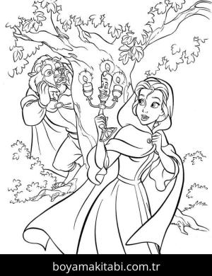 Güzel ve Çirkin boyama sayfası – kolay boyama, eğitici aktivite