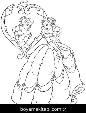 Güzel ve Çirkin boyama sayfası – PDF indir, sevimli karakter