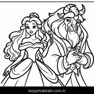 Güzel ve Çirkin boyama sayfası – ücretsiz yazdır, boyama etkinliği