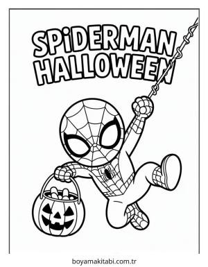 Halloween boyama sayfası – okul öncesi, evde etkinlik