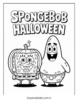 Halloween boyama sayfası – boyama çalışması, yaratıcılığı geliştirir