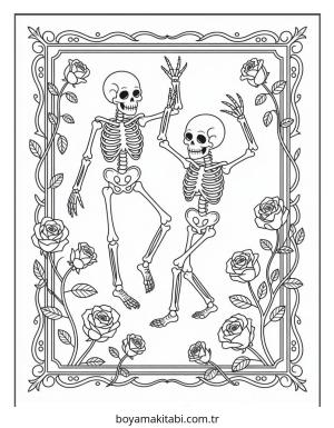 Halloween boyama sayfası – renkli çizimler, okul öncesi