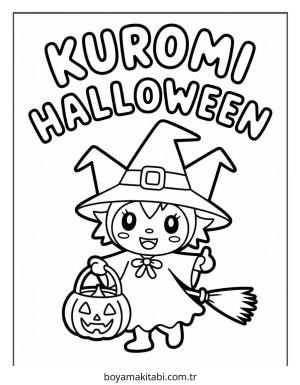 Halloween boyama sayfası – kolay boyama, eğitici aktivite