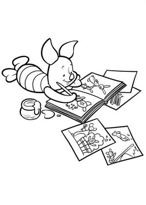 Halloween boyama sayfası,  coloring page, Piglet Boyama, 