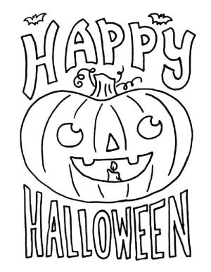 Halloween boyama sayfası,  coloring page, Balkabağı Ile Cadılar Bayramınız Kutlu Olsun, 