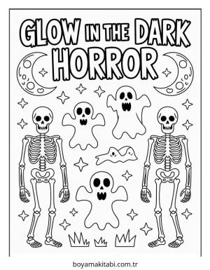 Halloween boyama sayfası – eğitici aktivite, yaratıcılık