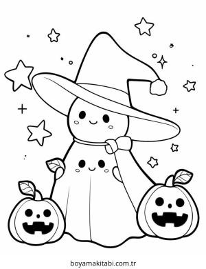 Halloween boyama sayfası – ücretsiz yazdır, boyama etkinliği