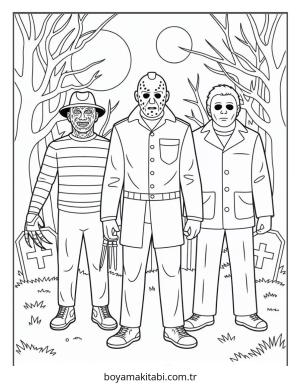 Halloween boyama sayfası – yaratıcılığı geliştirir, keyifli zaman