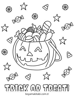 Halloween boyama sayfası – yaratıcılığı geliştirir, keyifli zaman