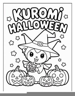Halloween boyama sayfası – keyifli zaman, renkli çizimler
