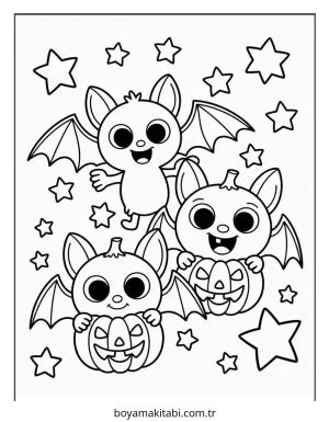 Halloween boyama sayfası – ücretsiz yazdır, boyama etkinliği
