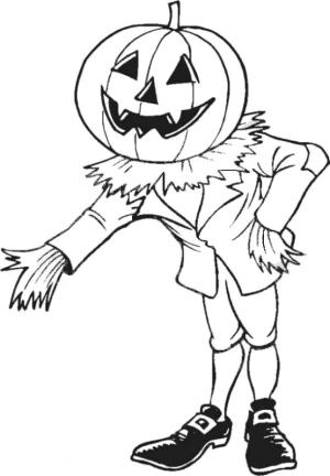 Halloween boyama sayfası,  coloring page, Bay Balkabağıyla Merhaba Deyin, 