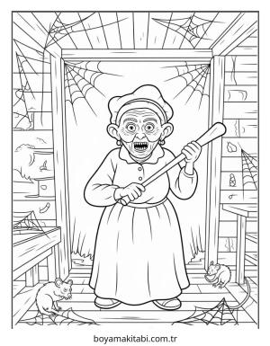Halloween boyama sayfası – yaratıcılığı geliştirir, keyifli zaman