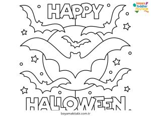 Halloween boyama sayfası – boyama çalışması, yaratıcılığı geliştirir