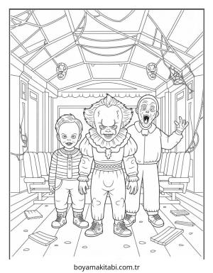 Halloween boyama sayfası – ücretsiz yazdır, boyama etkinliği
