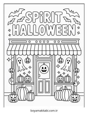 Halloween boyama sayfası – ücretsiz yazdır, boyama etkinliği