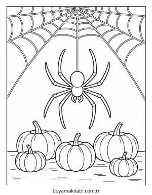 Halloween boyama sayfası – boyama etkinliği, çocuk aktivitesi