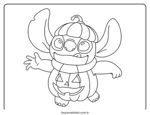 Halloween boyama sayfası – çocuklar için, çizgi film temalı