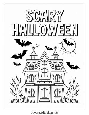 Halloween boyama sayfası – ücretsiz yazdır, boyama etkinliği