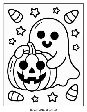 Halloween boyama sayfası – boyama etkinliği, çocuk aktivitesi