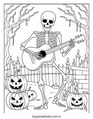 Halloween boyama sayfası – yaratıcılığı geliştirir, keyifli zaman