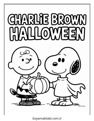 Halloween boyama sayfası – renkli çizimler, okul öncesi