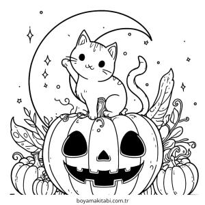 Halloween boyama sayfası – eğitici aktivite, yaratıcılık