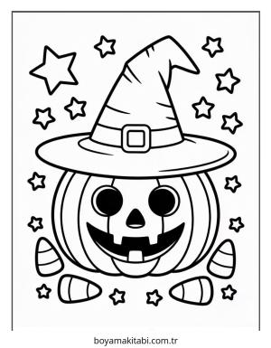 Halloween boyama sayfası – evde etkinlik, ücretsiz yazdır