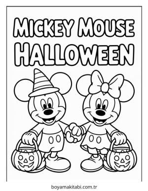 Halloween boyama sayfası – okul öncesi, evde etkinlik