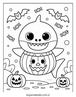 Halloween boyama sayfası – yaratıcılığı geliştirir, keyifli zaman