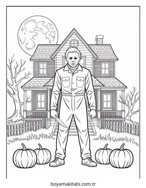 Halloween boyama sayfası – yaratıcılık, eğlenceli etkinlik