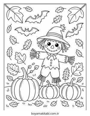 Halloween boyama sayfası – yaratıcılığı geliştirir, keyifli zaman
