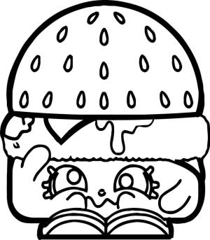 Hamburger boyama sayfası,  coloring page, Ağlayan Güzel Hamburger, 