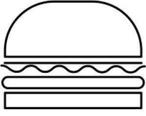 Hamburger boyama sayfası,  coloring page, Burger Çevrimiçi, 