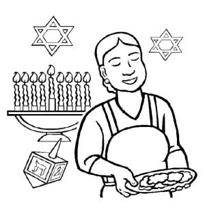 Hanuka boyama sayfası,  coloring page, Hanuka’yı yazdır, 