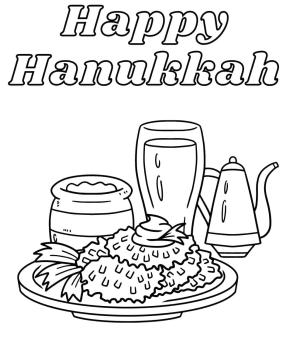 Hanuka boyama sayfası,  coloring page, Hanuka Ücretsiz, 