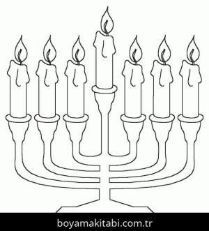 Hanuka boyama sayfası – yaratıcılığı geliştirir, keyifli zaman