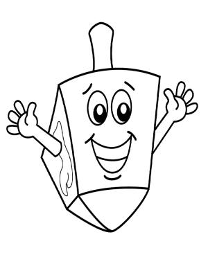 Hanuka boyama sayfası,  coloring page, Hanukkah Dreidel, 