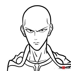 Saitama boyama sayfası,  coloring page, Chibi Saitama, 