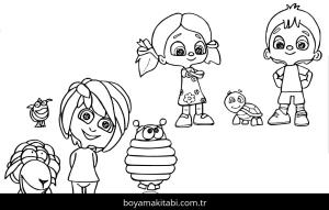 Hapsuu boyama sayfası – keyifli zaman, renkli çizimler