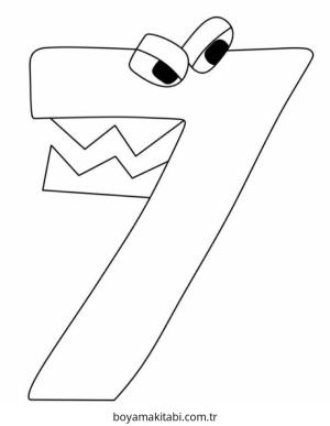 Harfler boyama sayfası – çocuklar için, çizgi film temalı