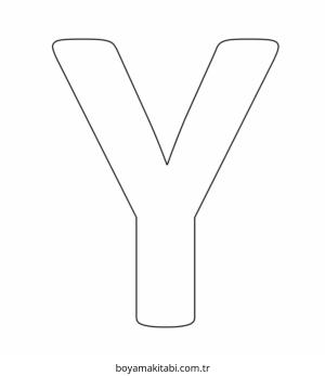 Harfler boyama sayfası – el becerilerini geliştirir, boyama çalışması