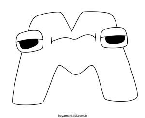 Harfler Boyama Sayfaları