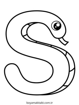 Harfler boyama sayfası – eğlenceli etkinlik, el becerilerini geliştirir