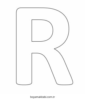 Harfler boyama sayfası – renkli çizimler, okul öncesi