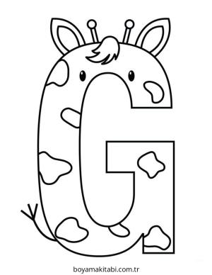 Harfler boyama sayfası – okul öncesi, evde etkinlik